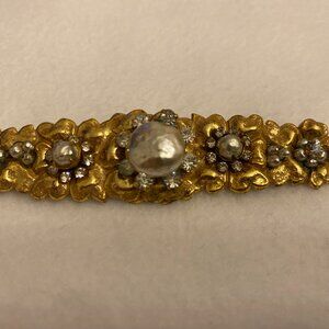 Miriam Haskell vintage signed pin